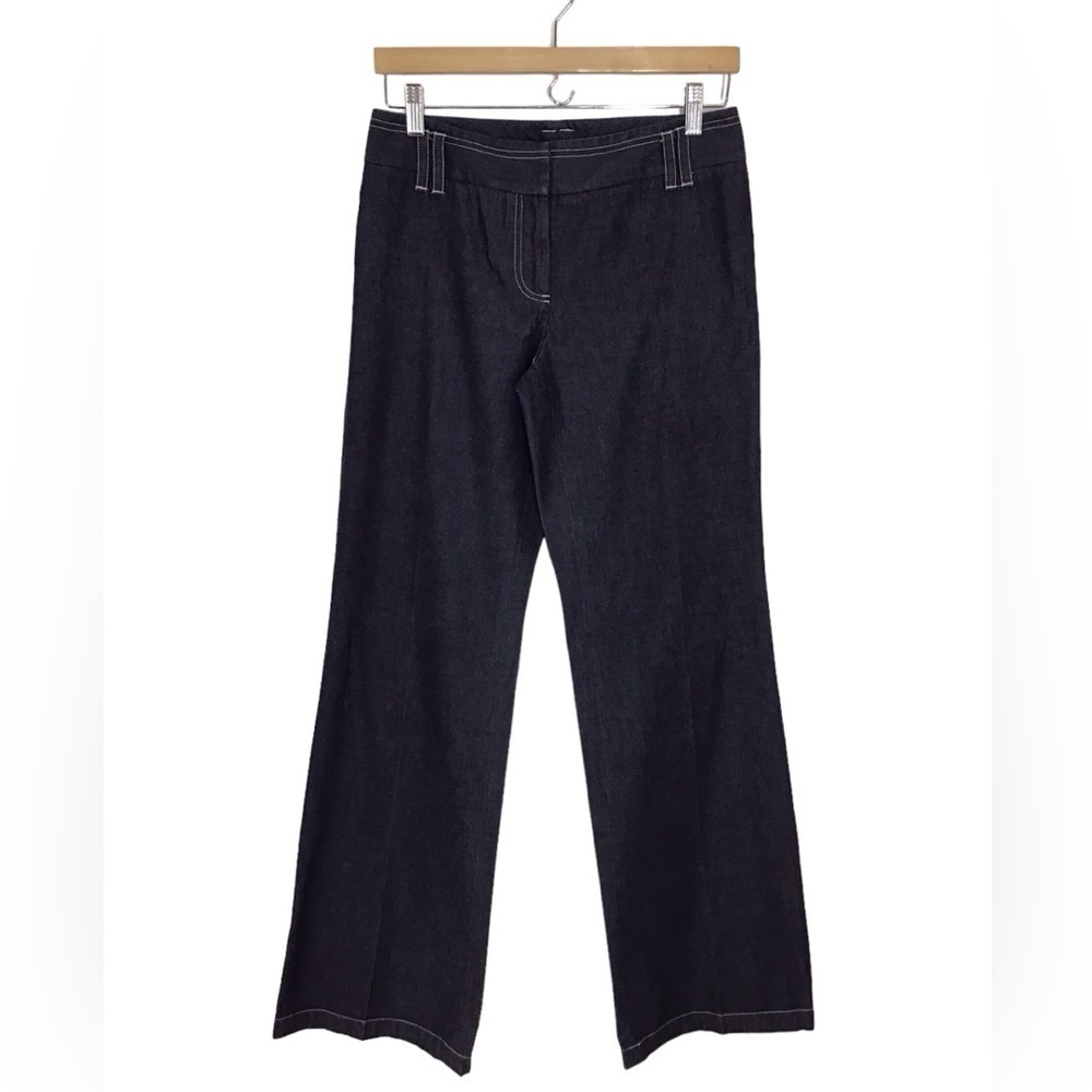 Ann Taylor Cotton Chambray Wide Leg Jeans NEW - Picture 1 of 5